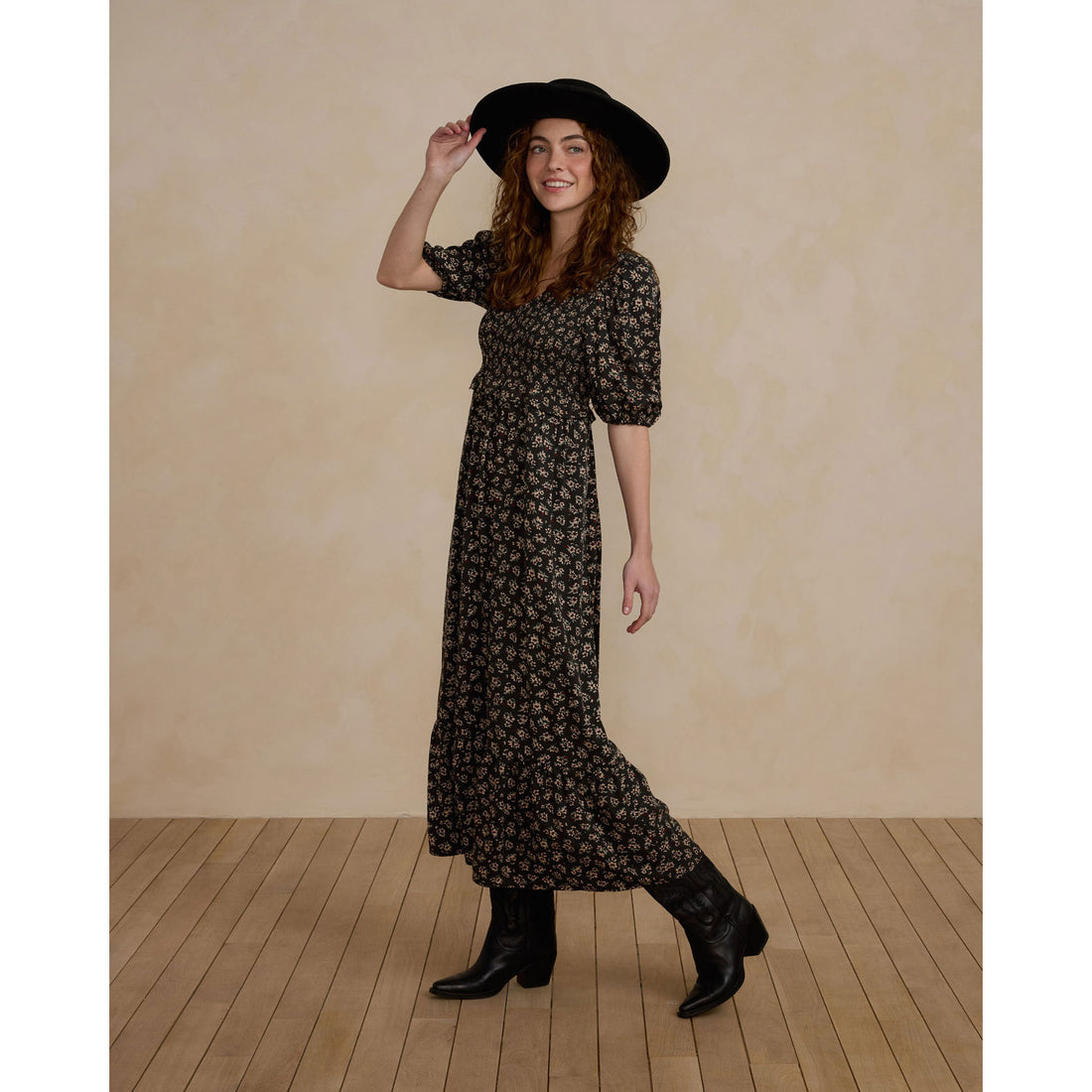Rylee and Cru Dark Floral Kate Women Dress