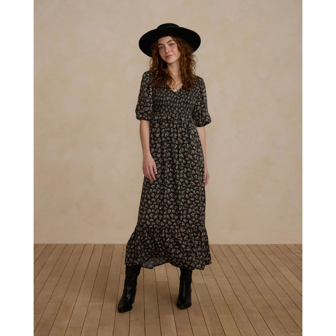 Rylee and Cru Dark Floral Kate Women Dress