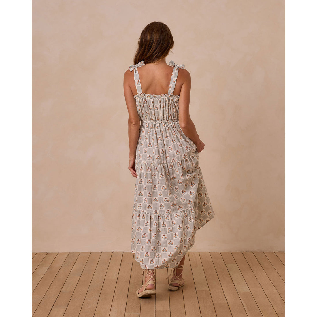 Rylee and Cru Ivory Garden Grid Delphina Women Dress