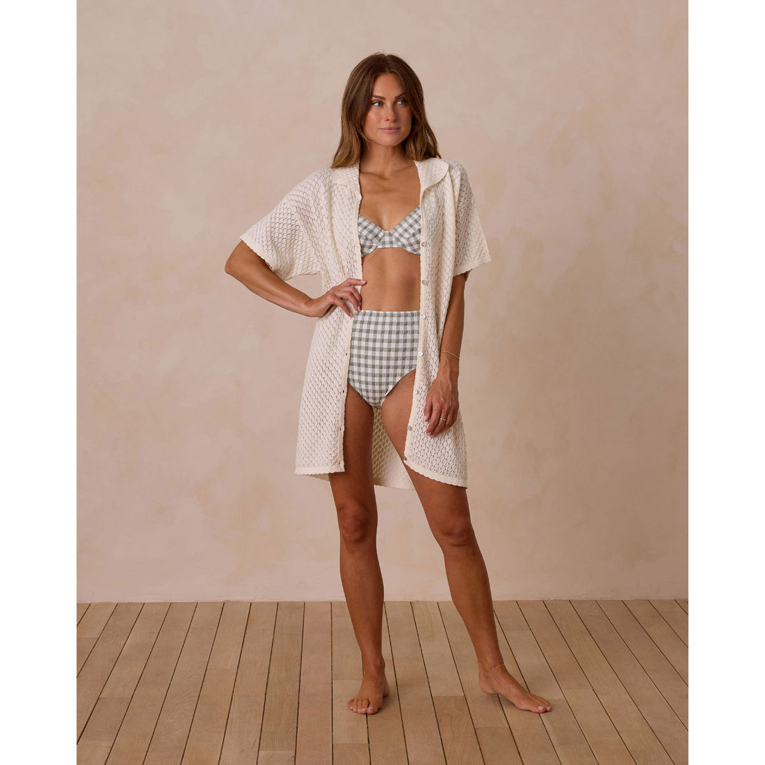 Rylee and Cru Ivory Crochet Women Cover Up