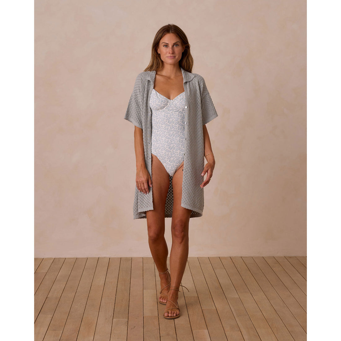 Rylee and Cru Seafoam Crochet Women Cover Up