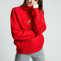 Indee Tomato Red Knit Pullover