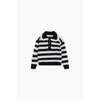 The New Society Black Iris Reverie Polo