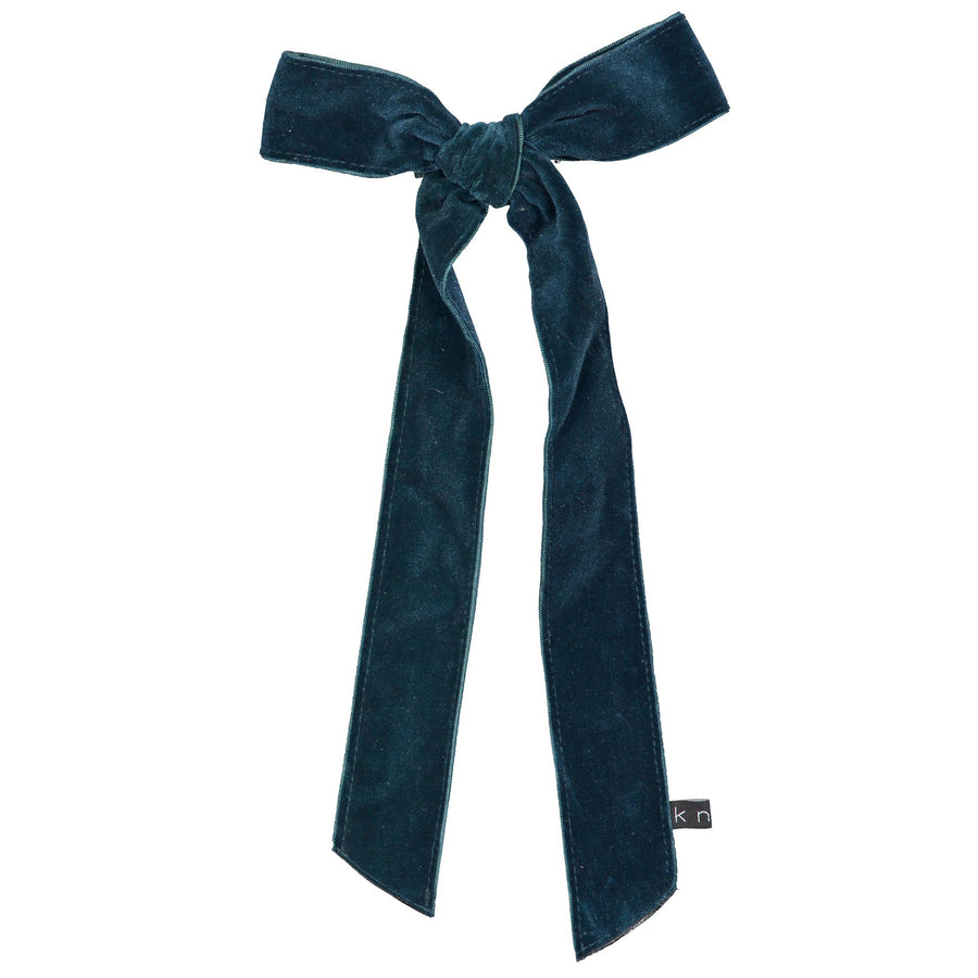 Knot Hairbands Emerald Ribbon Bow Clip