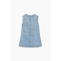 The New Society Mid Blue Denim Ridge Special Pinafore