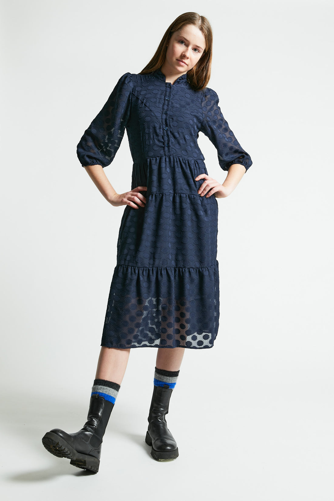 Indee Navy Blue Ridley Dress