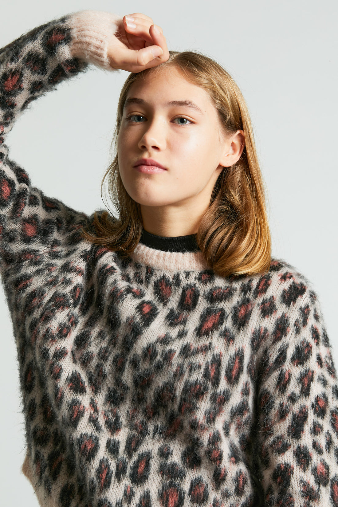 Indee Cappuino  Leapard Printed Sweater