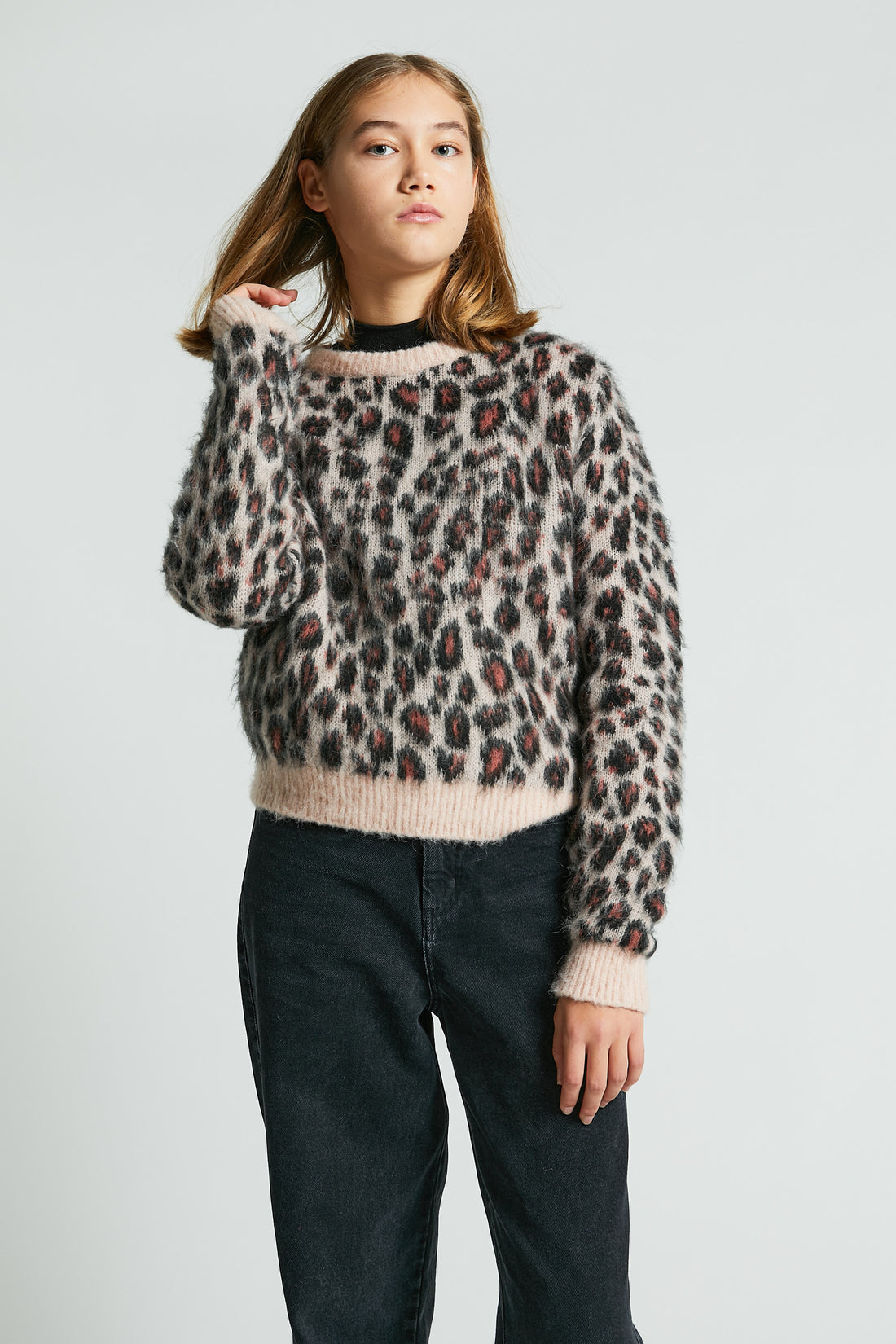 Indee Cappuino  Leapard Printed Sweater