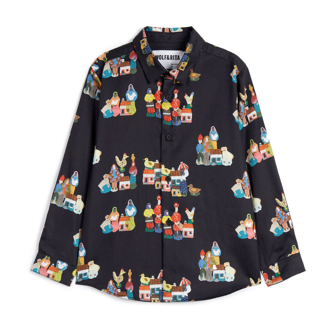 Wolf and Rita Black Fado Roberto Shirt