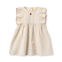 Floss Blue/Tangerine Stripe Robin Dress