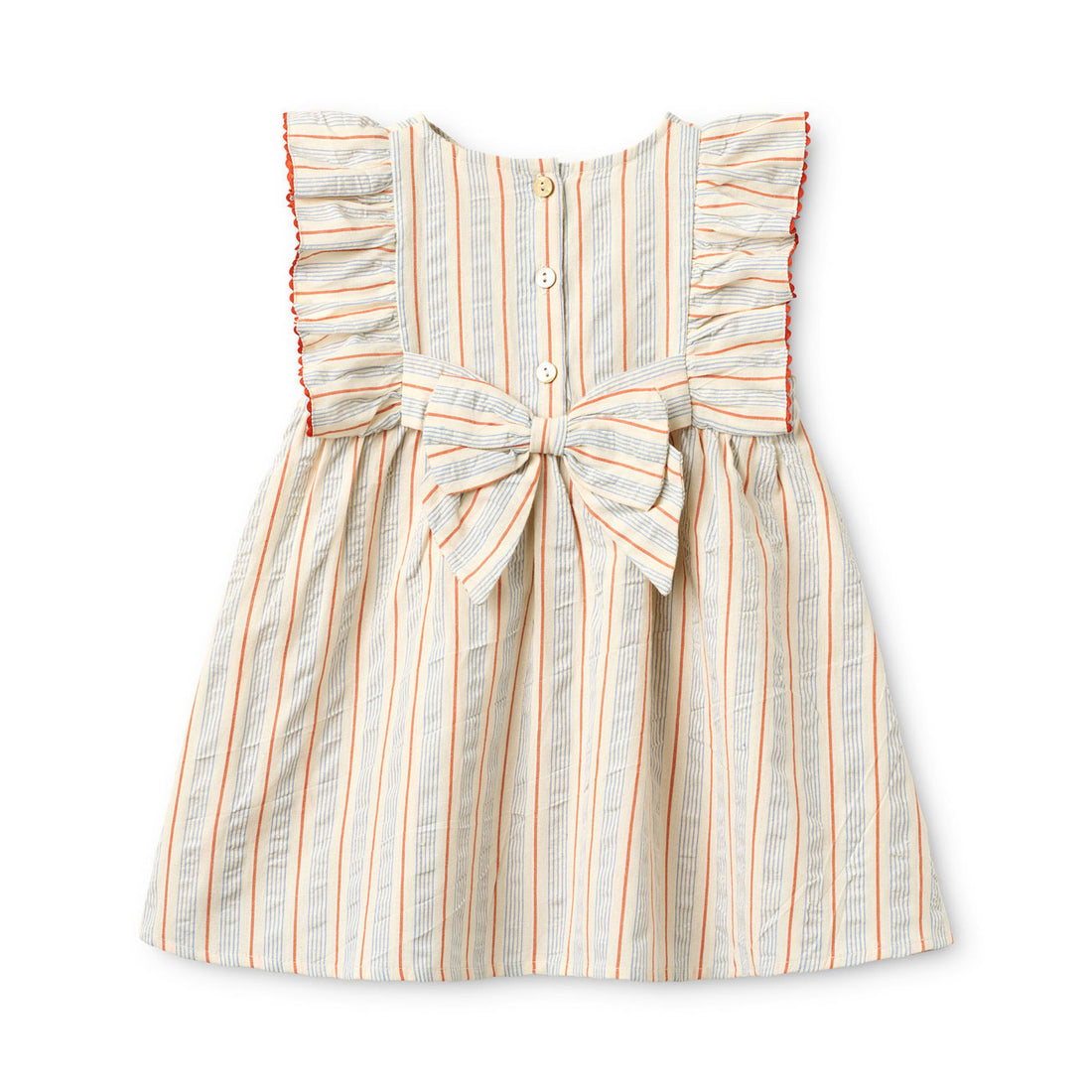 Floss Blue/Tangerine Stripe Robin Dress