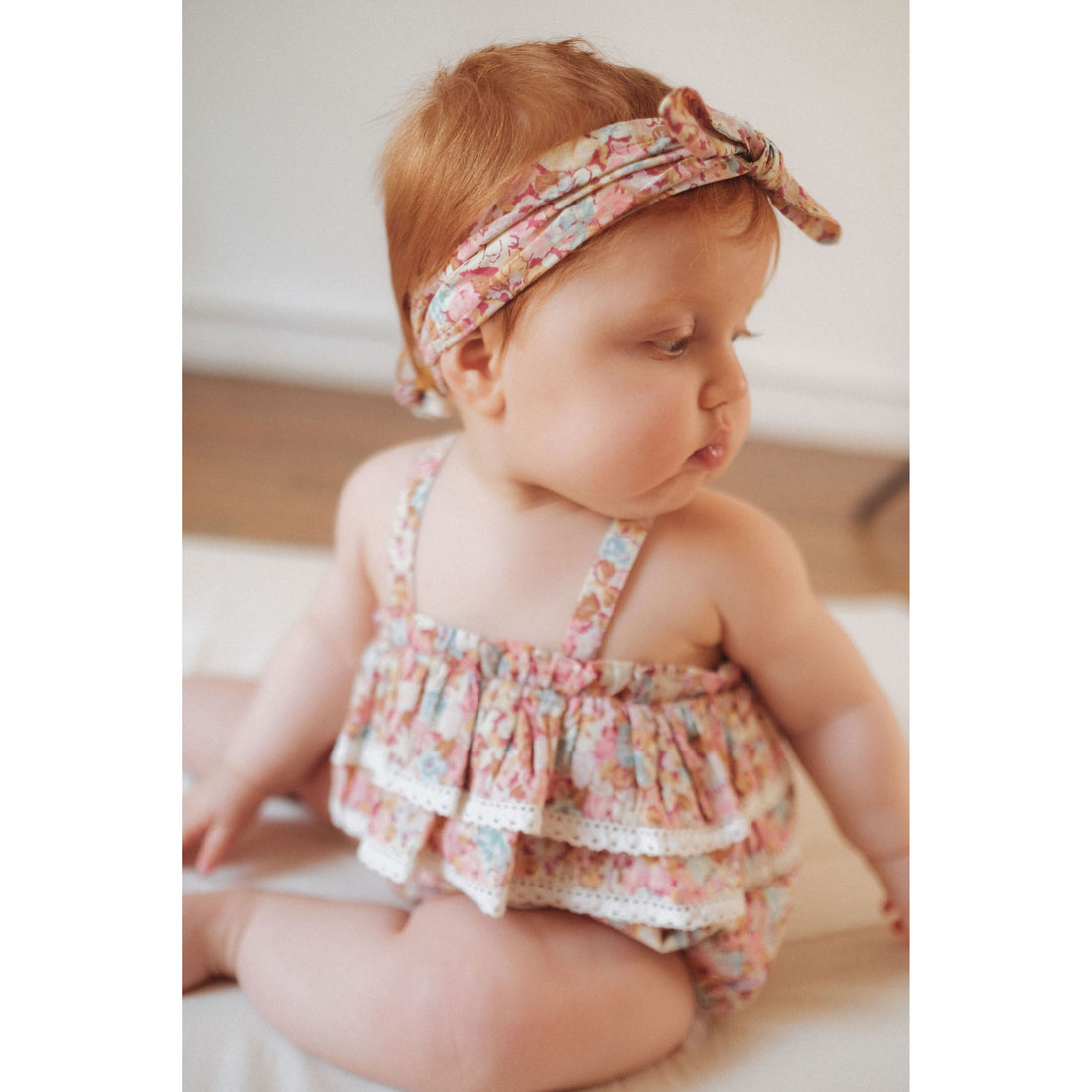 Louise Misha Pink Sweet Pastel Kumal Romper