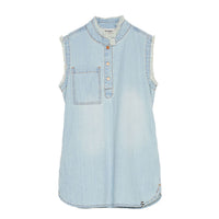 Finger In The Nose Blue Denim Sleeveless Rosie Dress