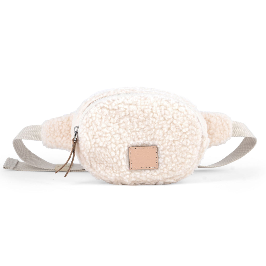 Jojo Factory Bouclette Beige Round Banana Pouch