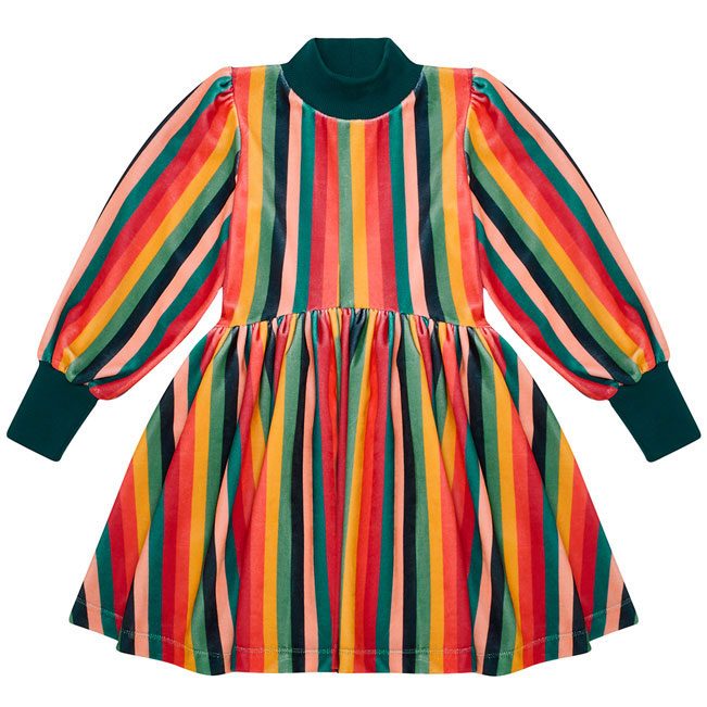 The Middle Daughter Multi Stripe Round Up Dress