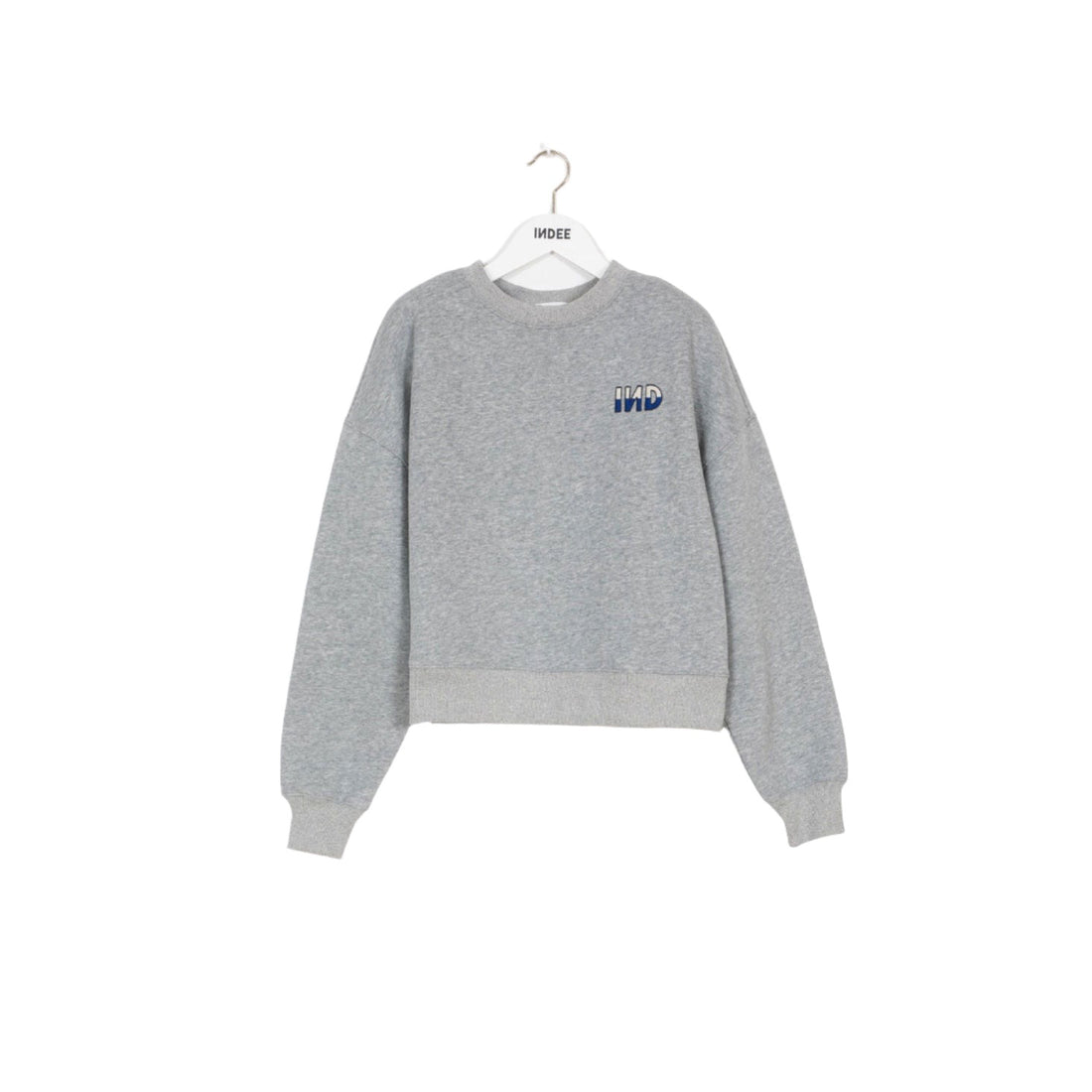 Indee Grey Embroided Logo Sweatshirt