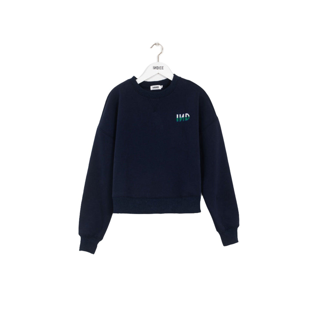 Indee Navy Embroided Logo Sweatshirt