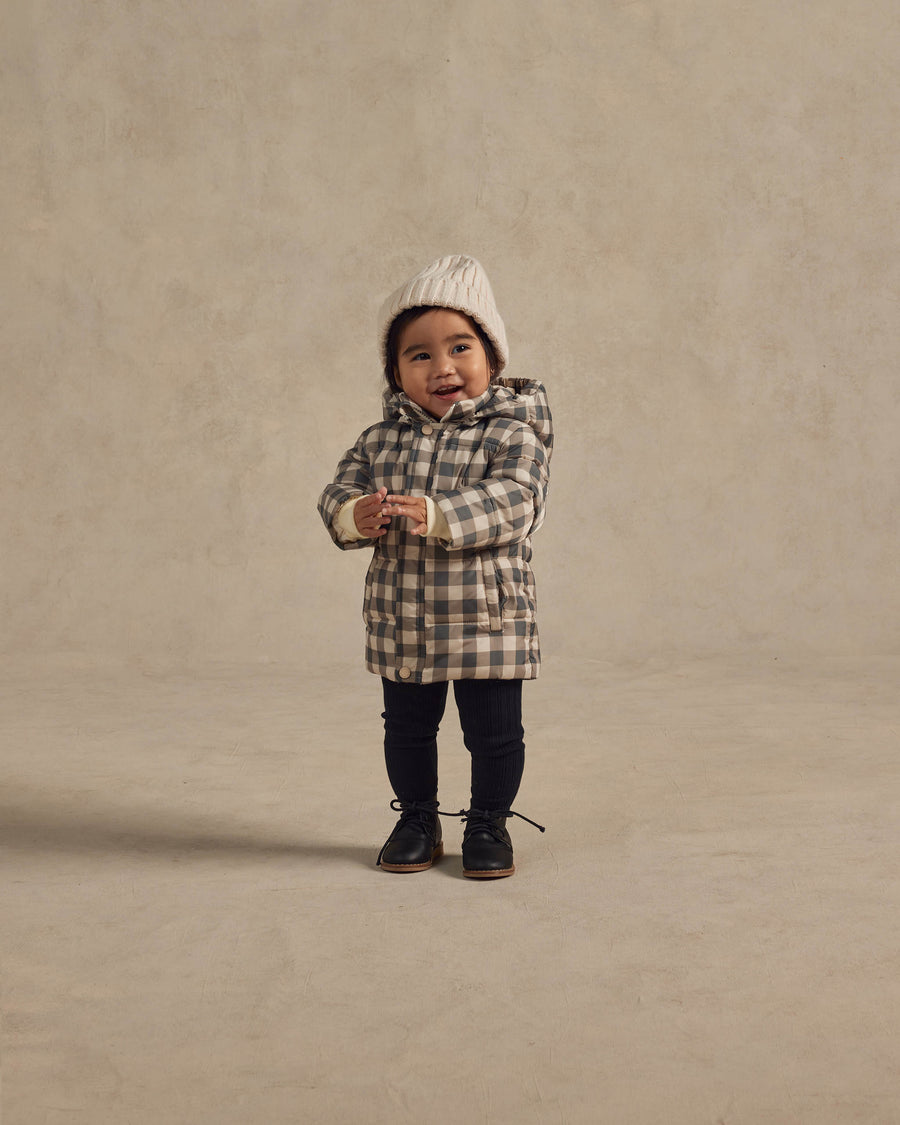 Rylee and Cru Charcoal Check Ski Jacket