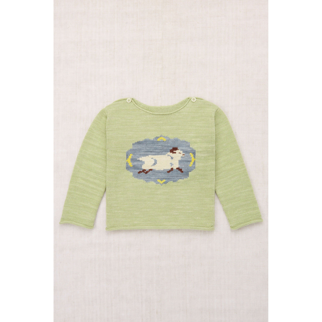 Misha and Puff Aventurine Ram Boatneck Sweater
