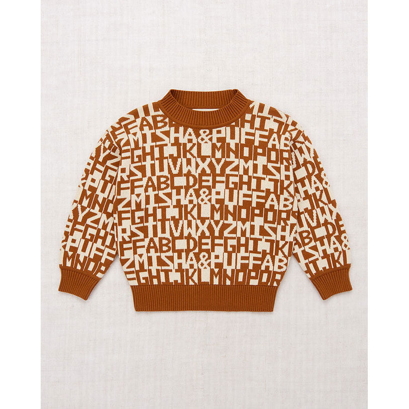 Misha and Puff  Acorn Alphabet Range Sweater