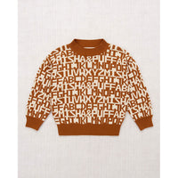 Misha and Puff  Acorn Alphabet Range Sweater