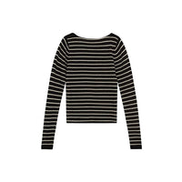 Designers Remix Black Cream Stripes Breton Sweater