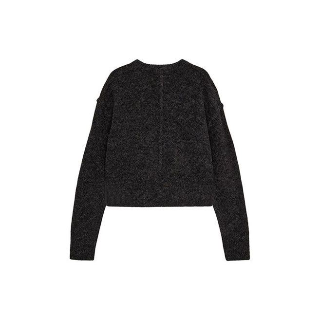 Designers Remix Grey Verona Cropped Seam Knit
