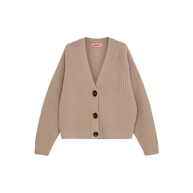 Designers Remix Tan Carmen Cardigan