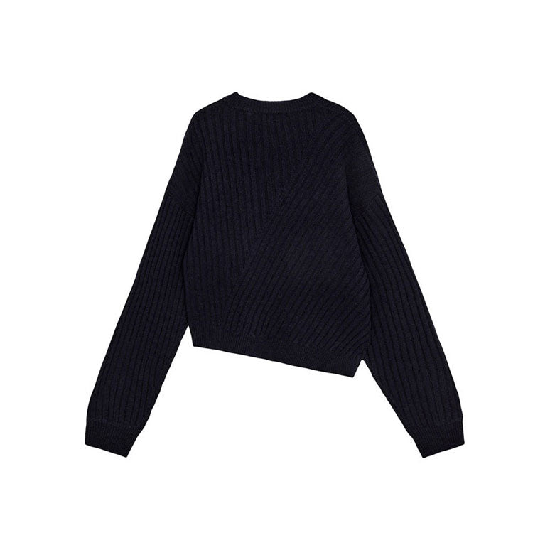 Designers Remix Blue Carmen Asymmetric Sweater