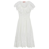 Designers Remix Cream Vera Broderie Dress
