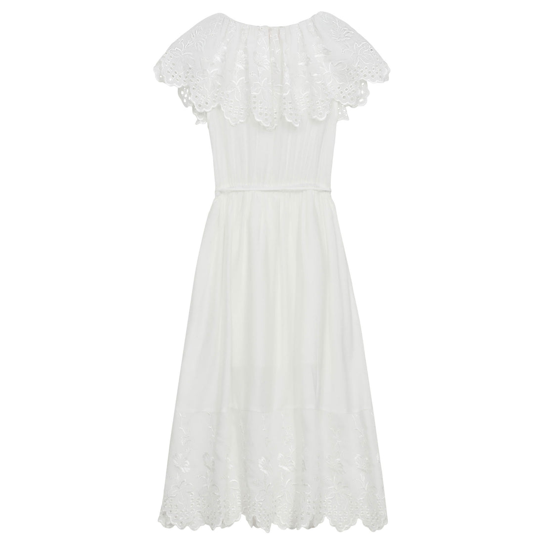 Designers Remix Cream Vera Broderie Dress