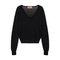 Designers Remix Black Taliana Cropped Sweater