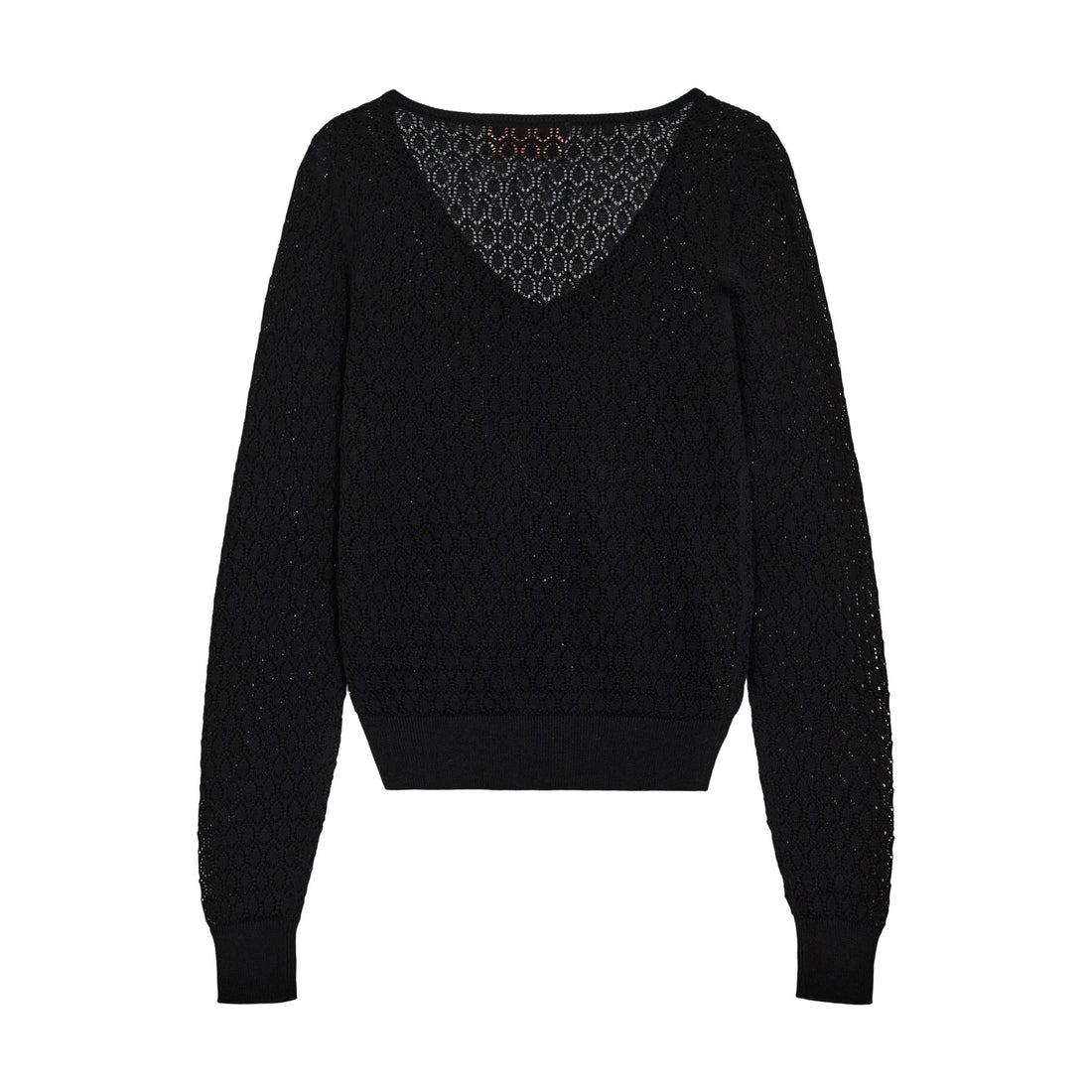 Designers Remix Black Taliana Cropped Sweater