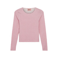 Designers Remix Pink Logo Print Jenna Slim Top