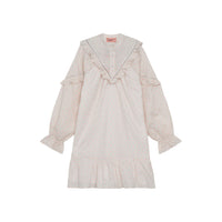 Designers Remix Cream/Orange Pink Velma Ruffle Dress