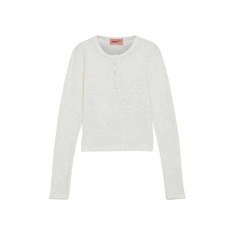 Designers Remix Cream Bryson Longsleeve Tshirt