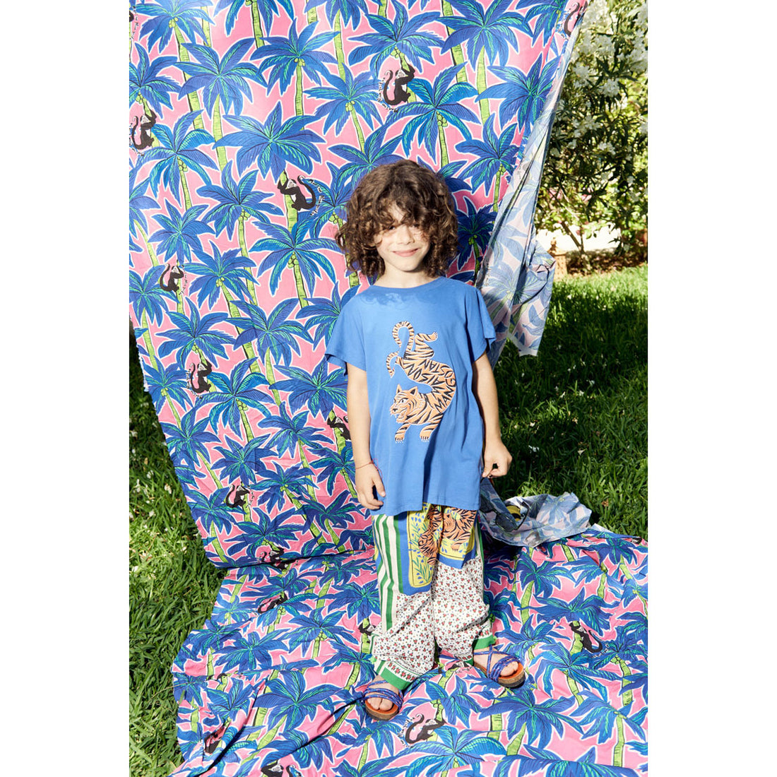 Maison Mangostan Blue Tiger Tank T-Shirt