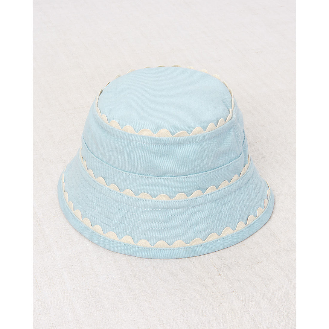 Misha and Puff Sky Jumbo Rickrack Bucket Hat