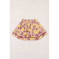 Misha and Puff String/Antique Rose Chrysanthemum Rickrack Circle Skirt