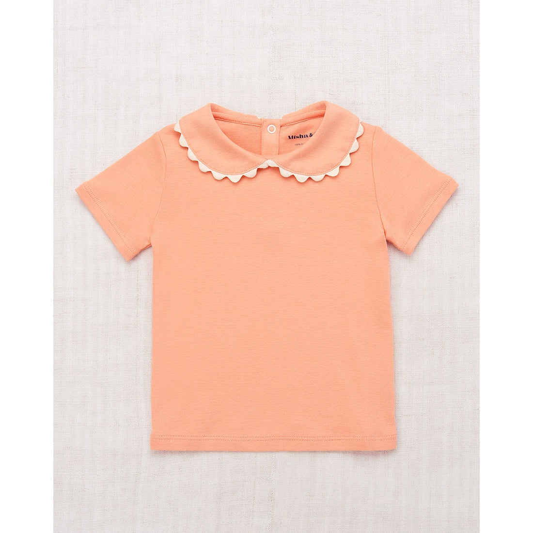 Misha and Puff Flamingo Jumbo Rickrack Collar Tee