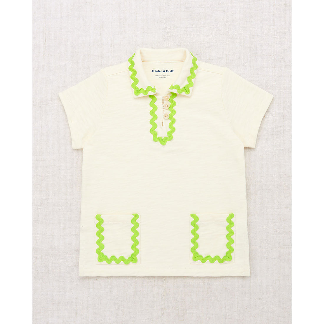 Misha and Puff Marzipan Jumbo Rickrack Leisure Polo