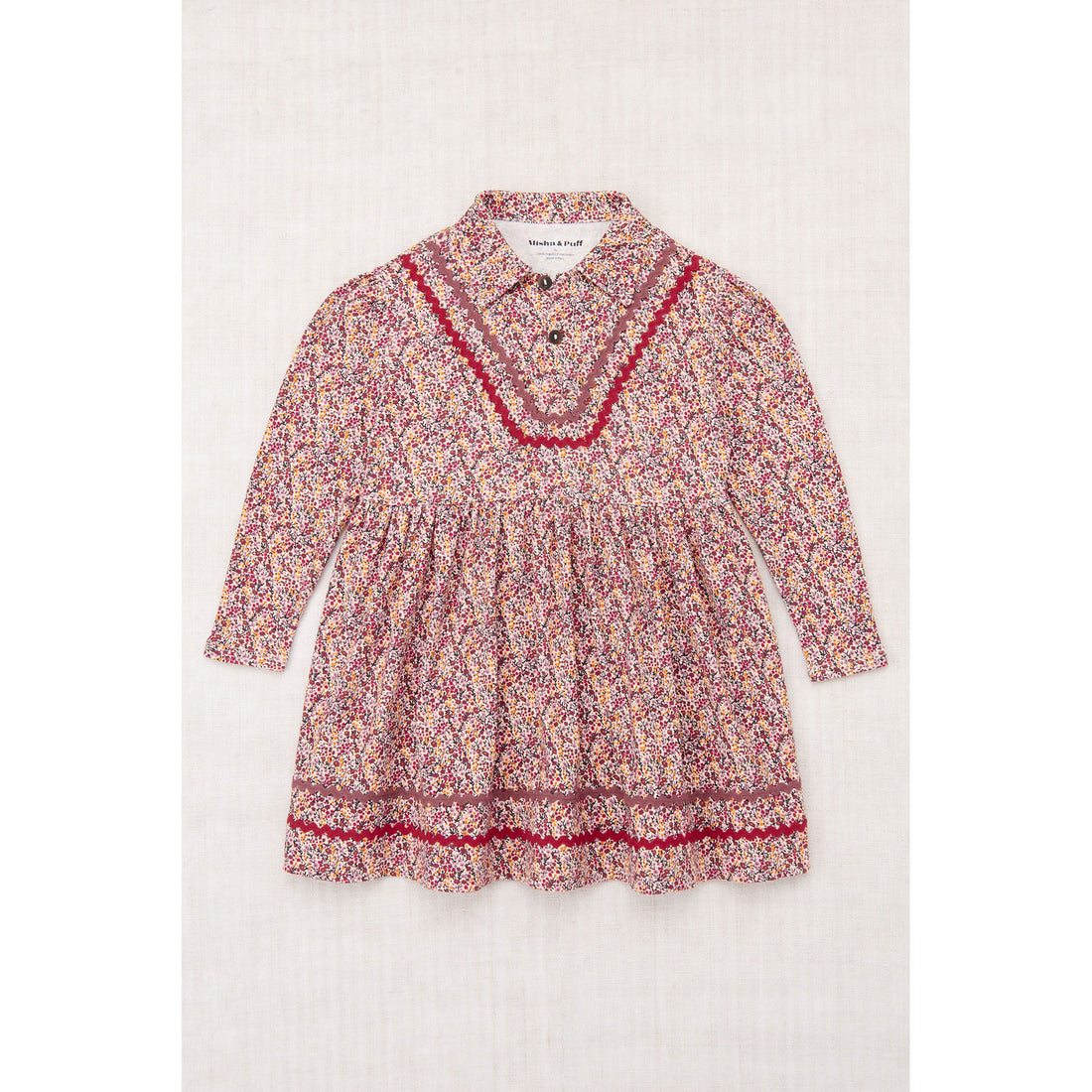 Misha and Puff String Mini Floral Rickrack Sasha Dress