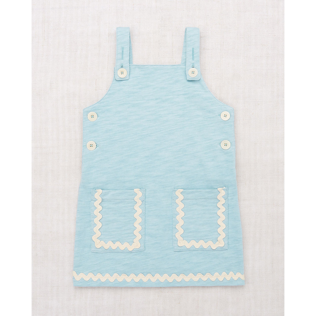 Misha and Puff Sky Jumbo Rickrack Swing Set Dress