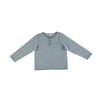 Bebe Organic Blue Check Rigel Shirt