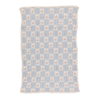 Bebe Organic Blue Horse Patchwork Blanket