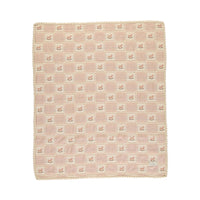 Bebe Organic Mauve Rocking Horse Patchwork Blanket