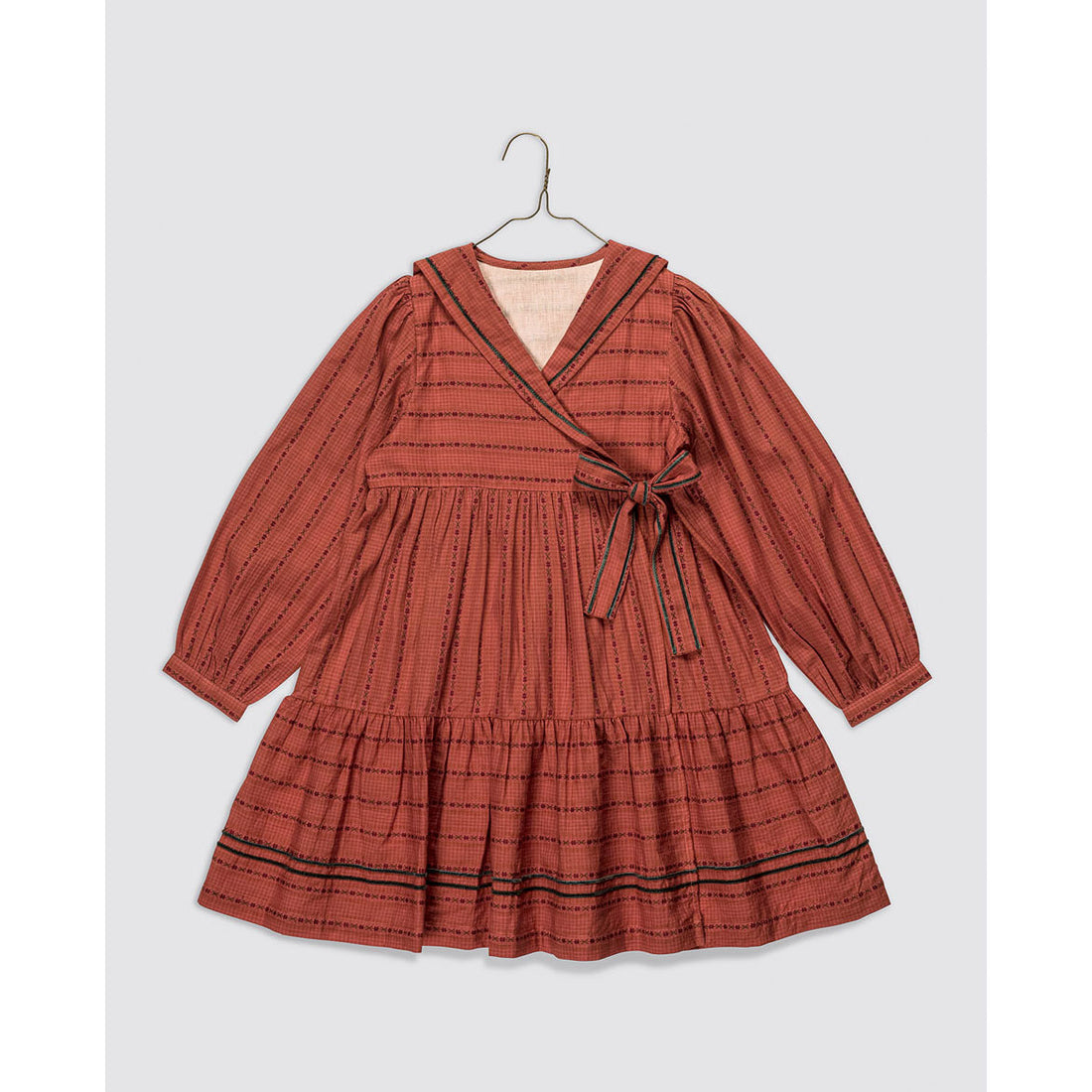Little Cotton Clothes Trifle Stripe Rosalind Wrap Dress