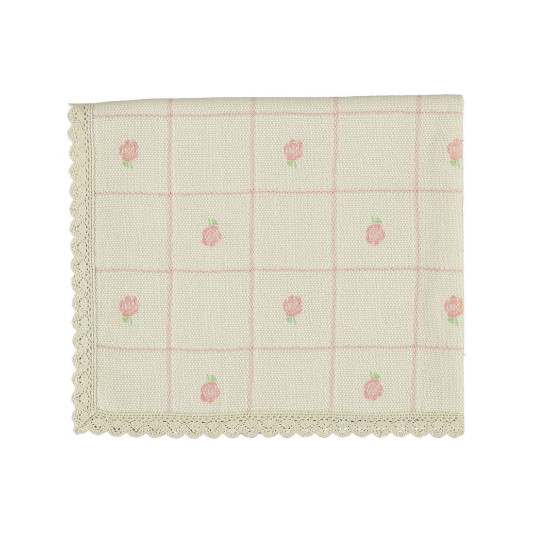 Bebe Organic Mauve Pink Rosie Jacquard Blanket