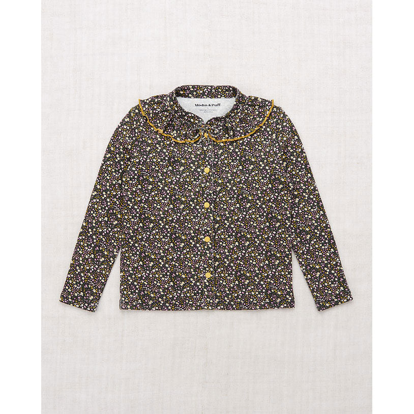 Misha and Puff Carbon/Periwinkle Mini Floral Rowan Top