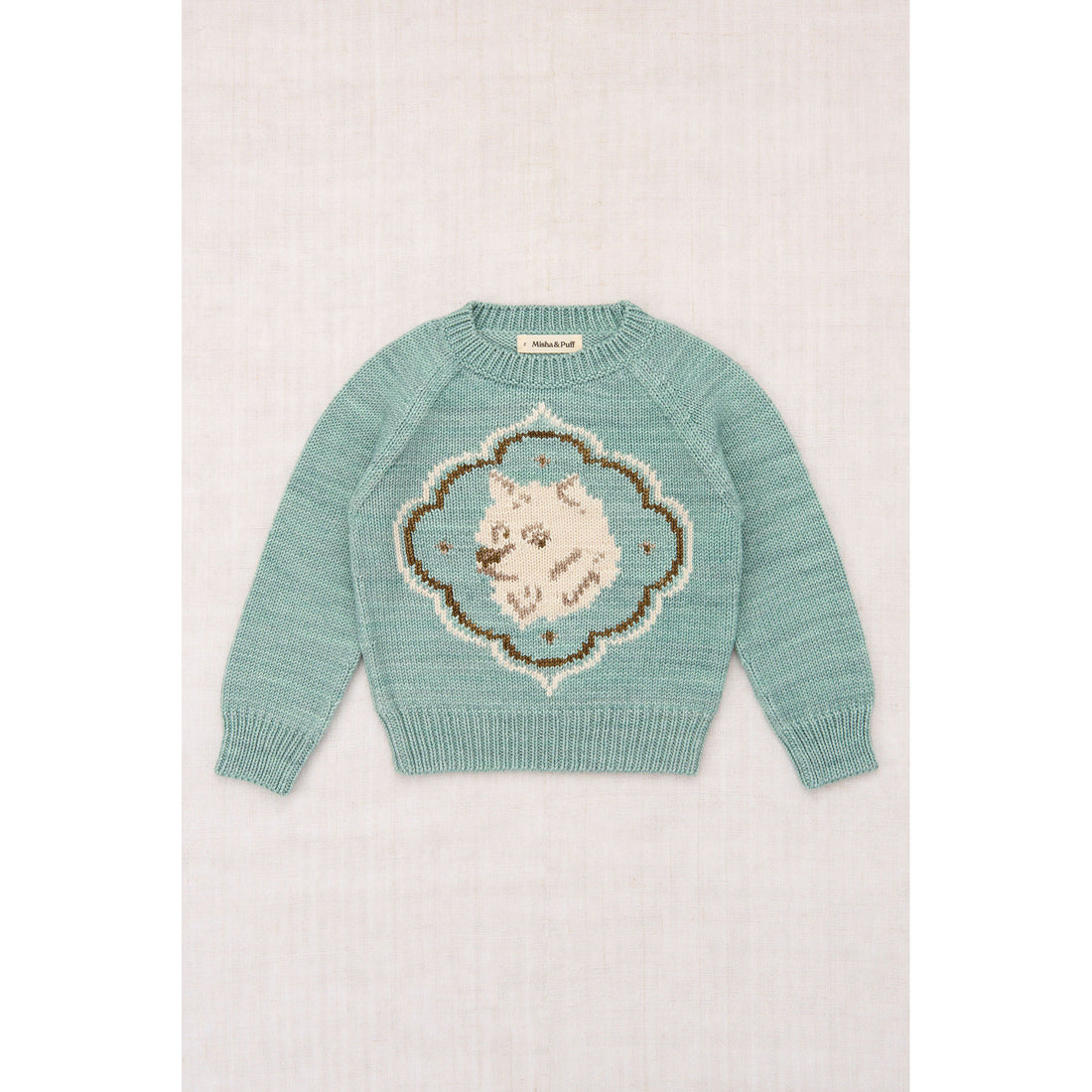 Misha and Puff Sage Royal Dog Sweater